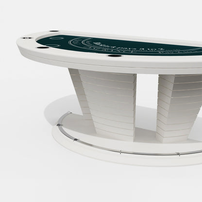 Table de poker blackjack de luxe légère pour 6 personnes