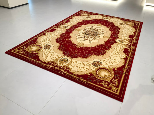 Tapis à motifs rétro européens exquis et luxueux