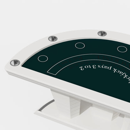 Table de poker blackjack de luxe légère pour 6 personnes