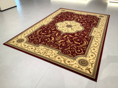 Alfombra de estilo retro europeo, exquisita y lujosa
