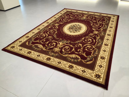 Alfombra de estilo retro europeo, exquisita y lujosa