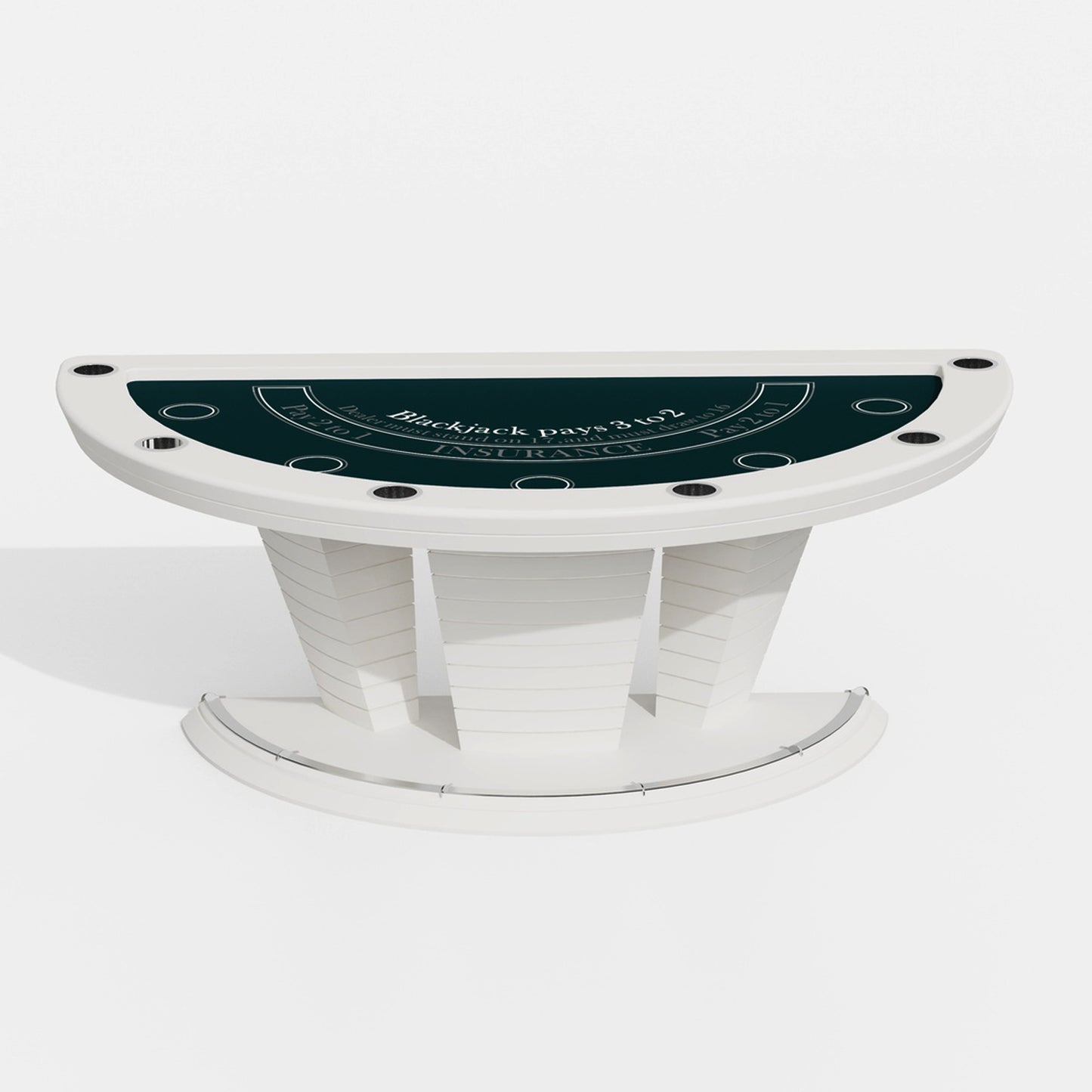 Table de poker blackjack de luxe légère pour 6 personnes