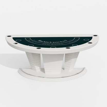 Table de poker blackjack de luxe légère pour 6 personnes