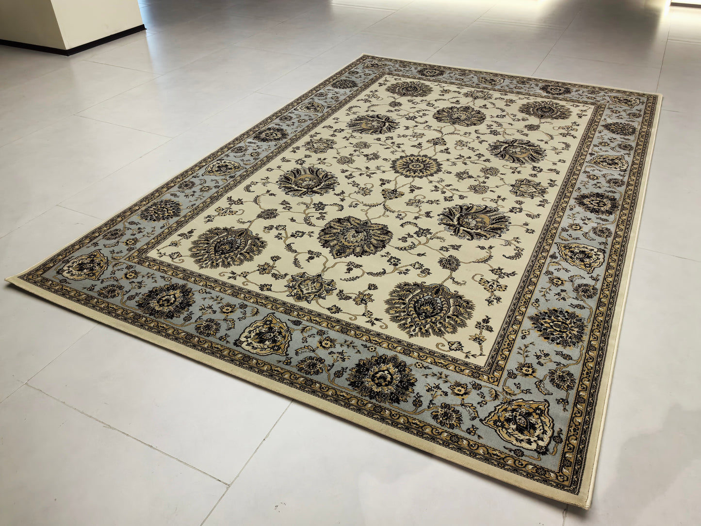 Alfombra de lujo con diseño retro europeo, adecuada para sala de estar y dormitorio