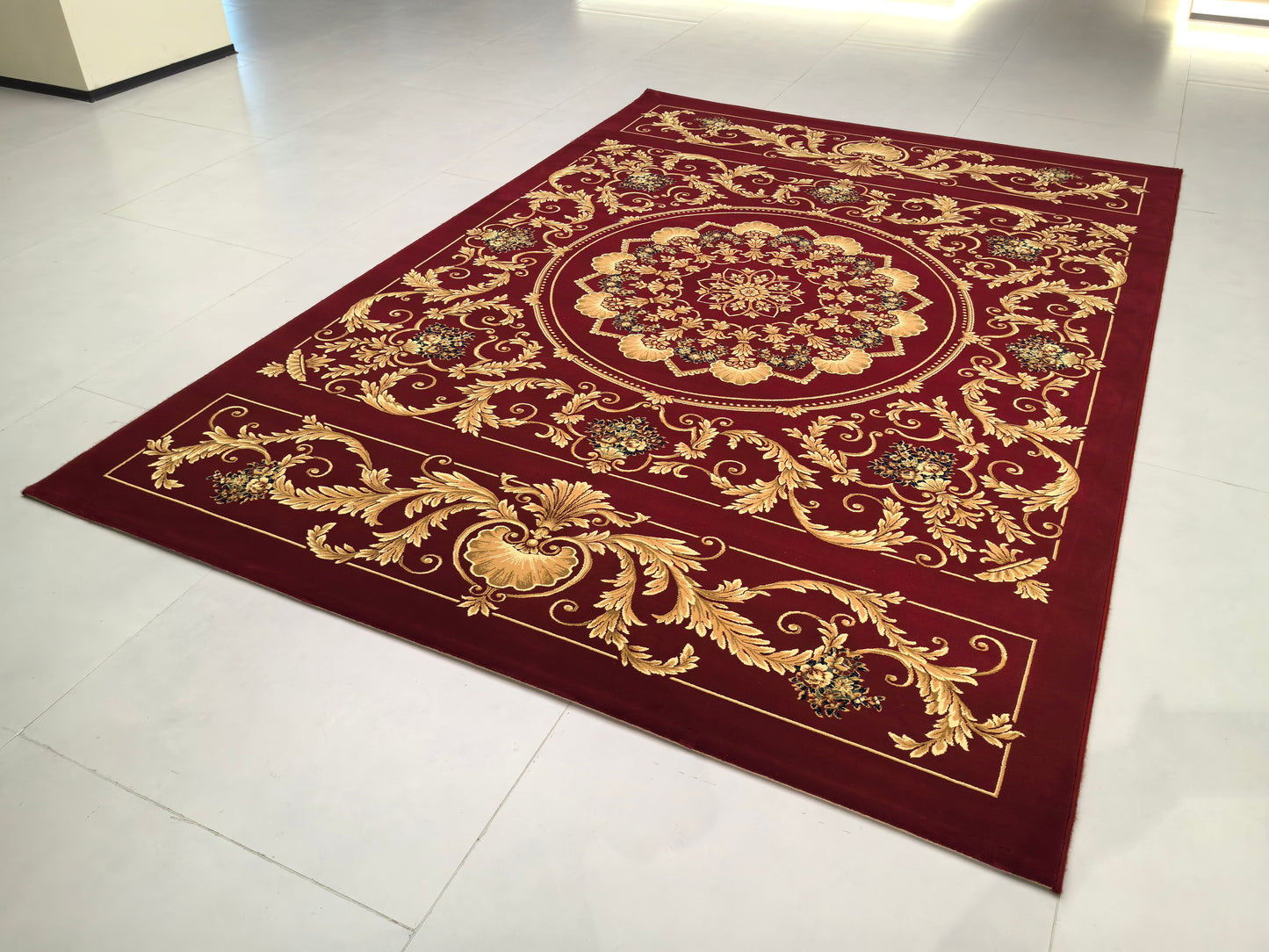 Alfombra de estilo retro europeo, exquisita y lujosa