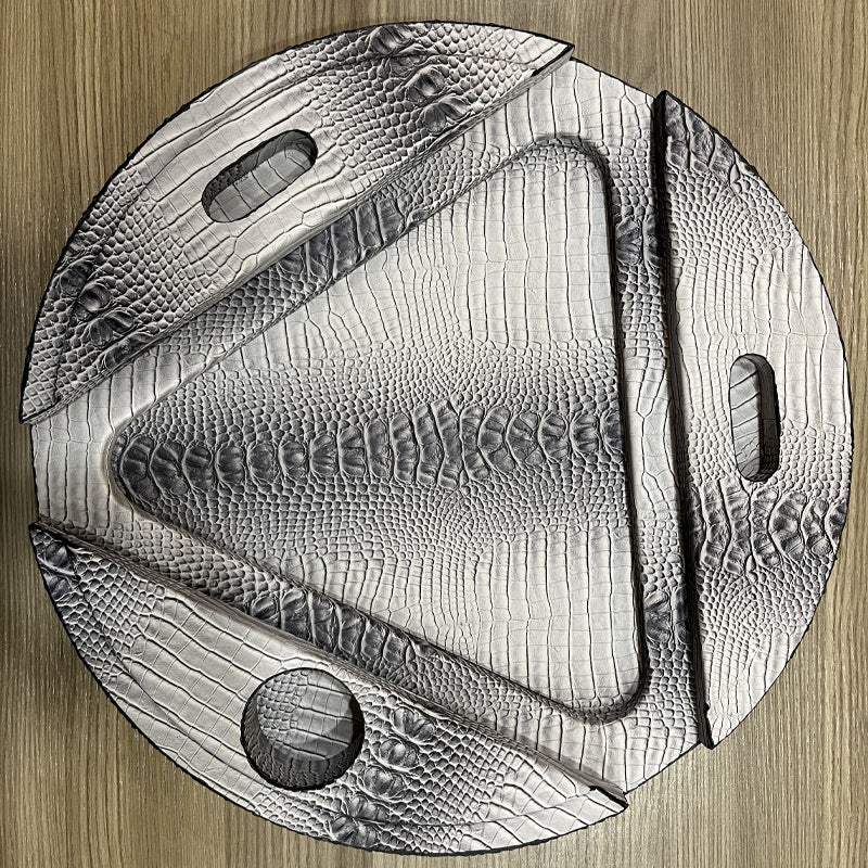 Round Leather Ball Box for Snooker and Billiard Practical Storage Utility Case