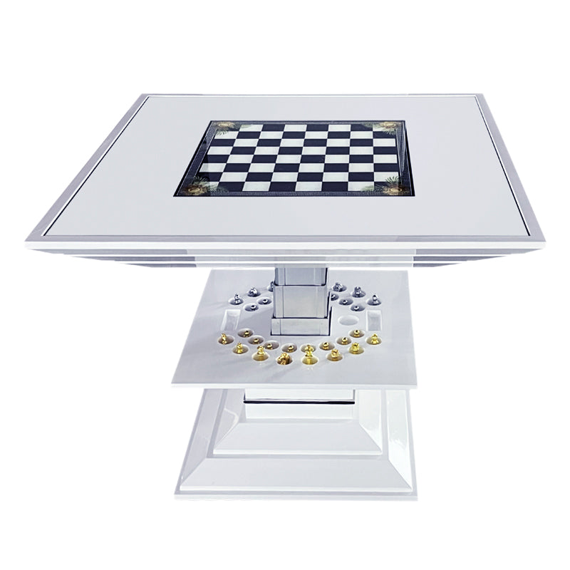 Liftable Square Multifunctional Chess Table
