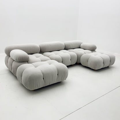 Italian combination bubble sofa modern simple large and small apartment single fabric Nordic retro sofa