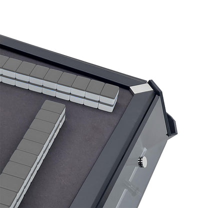 Mesa de mahjong automática personalizable de cristal negro