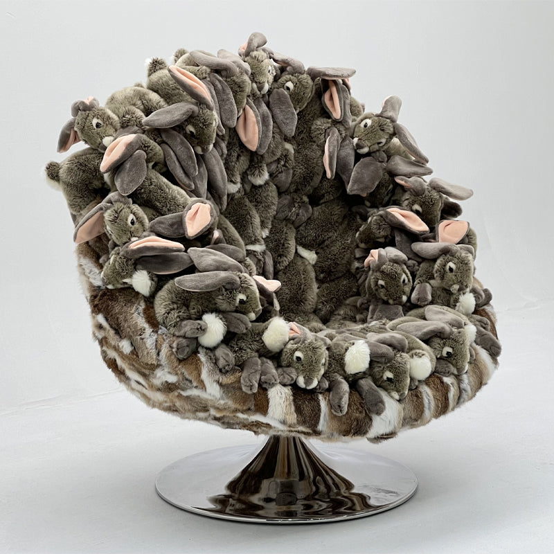 Single Rabbit Doll Armchair
