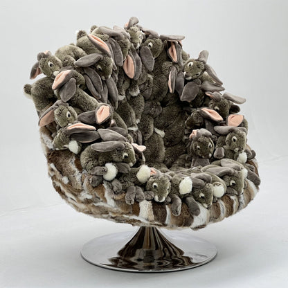 Single Rabbit Doll Armchair
