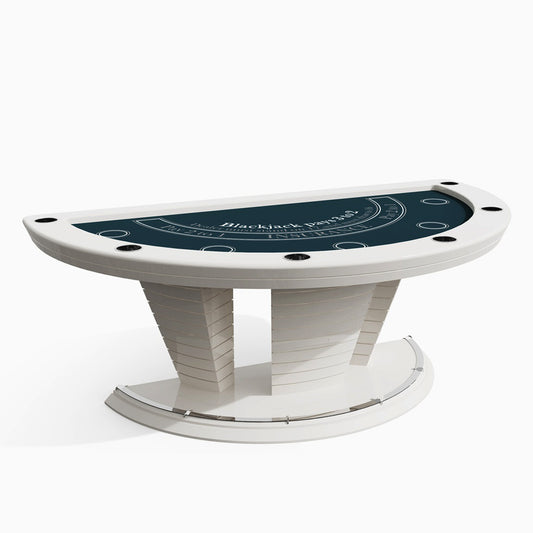 Table de poker blackjack de luxe légère pour 6 personnes