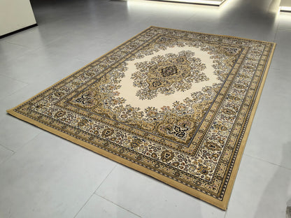 Tapis de salon luxueux à motif européen classique, adapté au salon et à la chambre à coucher