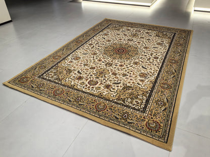 Tapis de salon luxueux à motif européen classique, adapté au salon et à la chambre à coucher
