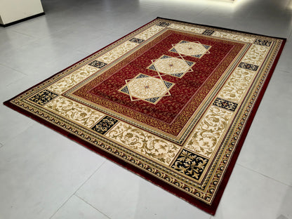 Alfombra de estilo retro europeo, exquisita y lujosa