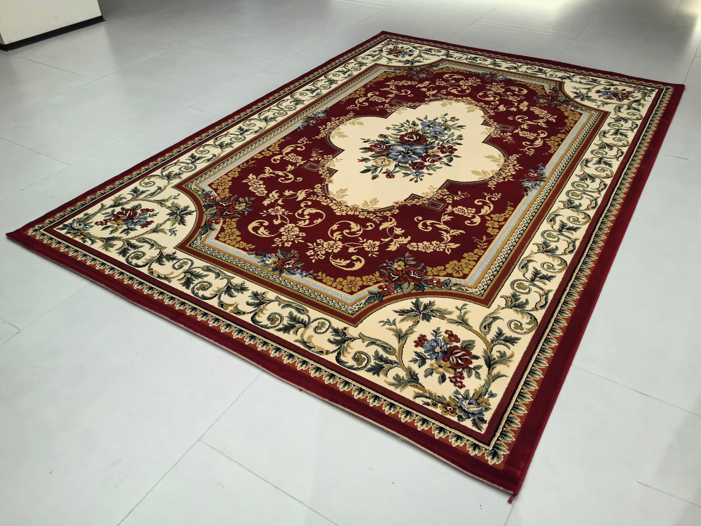 Alfombra de estilo retro europeo, exquisita y lujosa