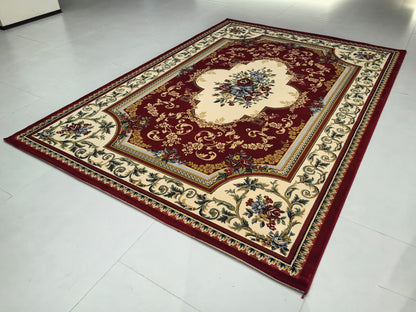 Alfombra de estilo retro europeo, exquisita y lujosa