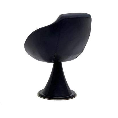 Shell swivel leather chair