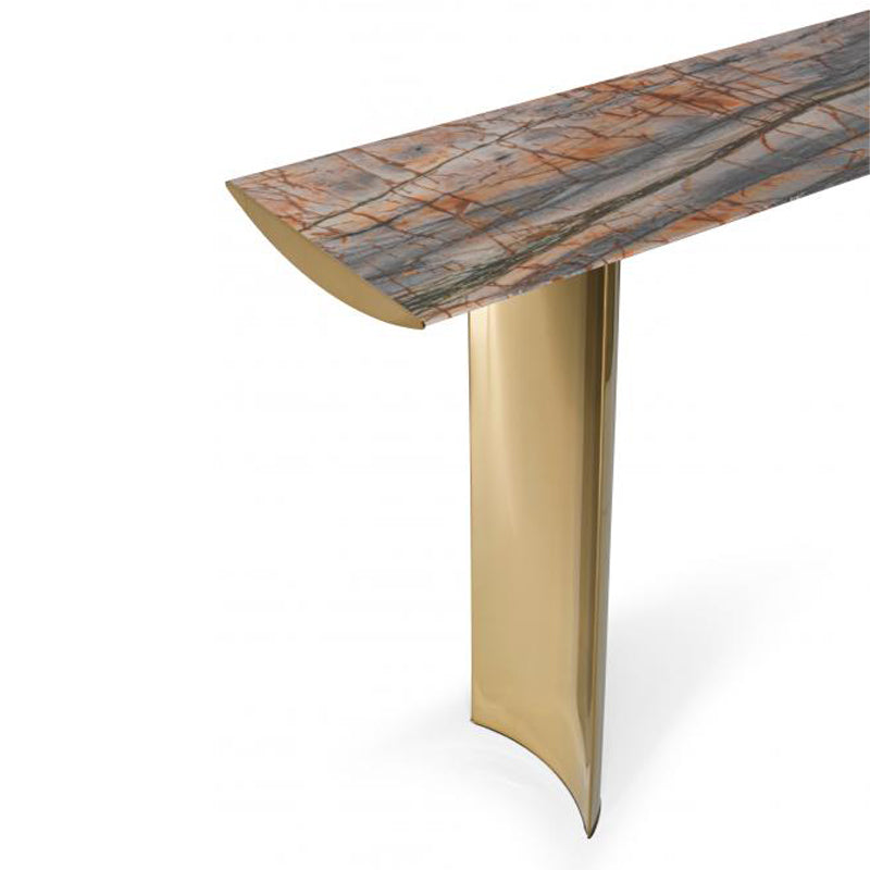Marble Stainless Steel Console Table, Living Room Side Table/Decorative Table