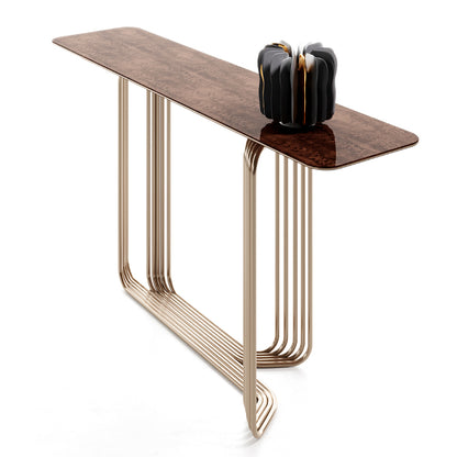 Italian modern minimalist marble console table, suitable for hallway or front door