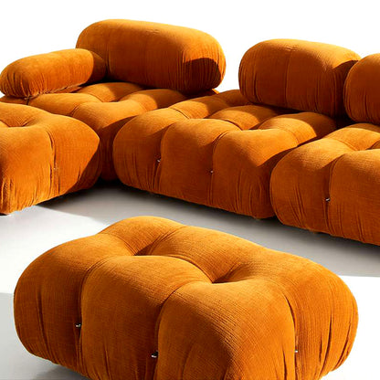 Italian combination bubble sofa modern simple large and small apartment single fabric Nordic retro sofa