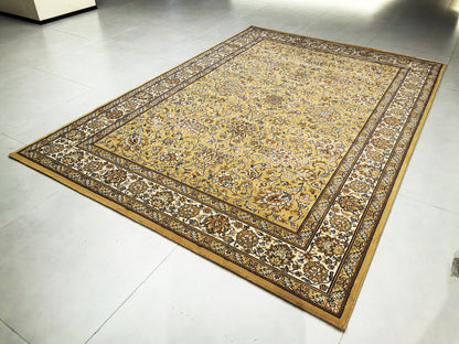 Tapis de salon luxueux à motif européen classique, adapté au salon et à la chambre à coucher