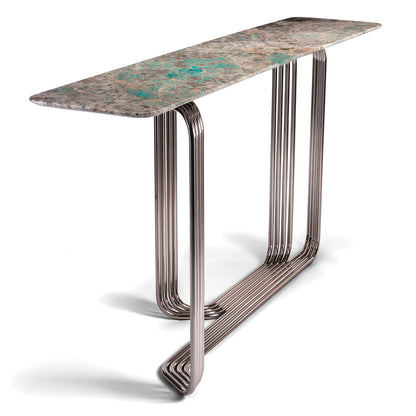 Italian modern minimalist marble console table, suitable for hallway or front door