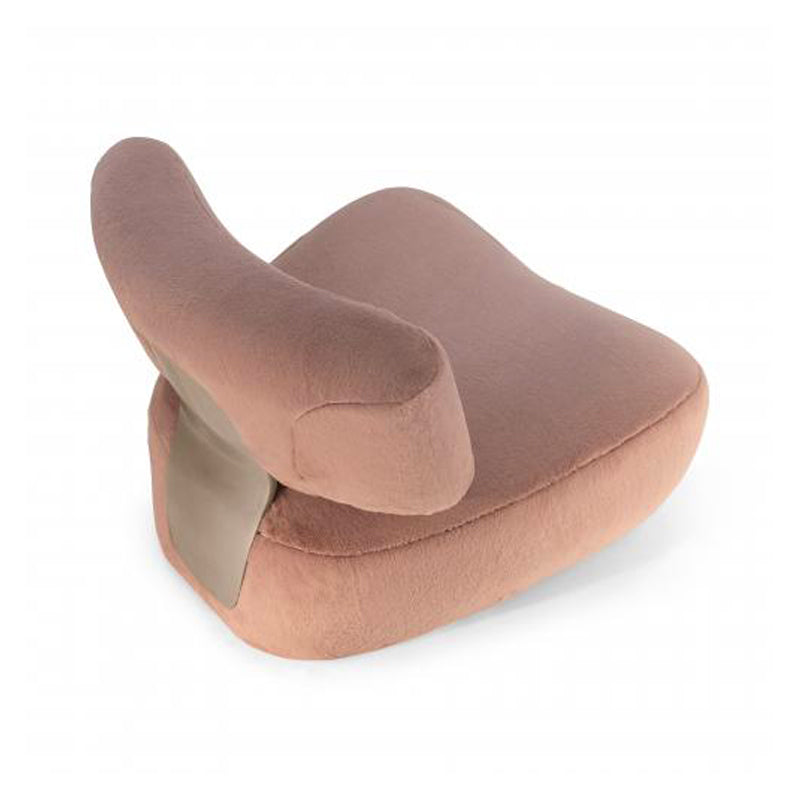 Sillón de ocio de felpa rosa adecuado para sala de estar, apartamento