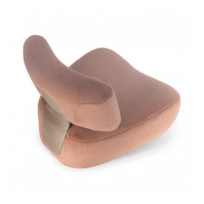 Sillón de ocio de felpa rosa adecuado para sala de estar, apartamento