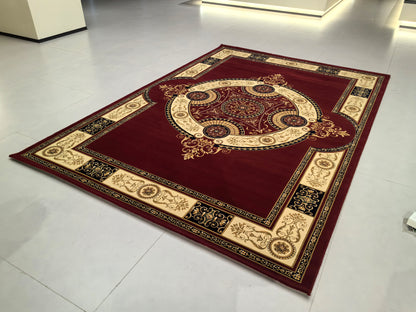 Alfombra de estilo retro europeo, exquisita y lujosa