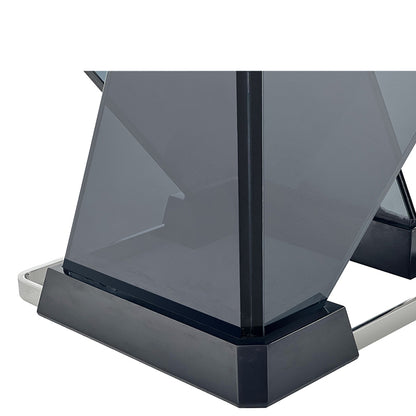 Mesa de mahjong automática personalizable de cristal negro