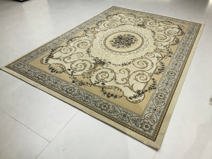 Alfombra de lujo con diseño retro europeo, adecuada para sala de estar y dormitorio