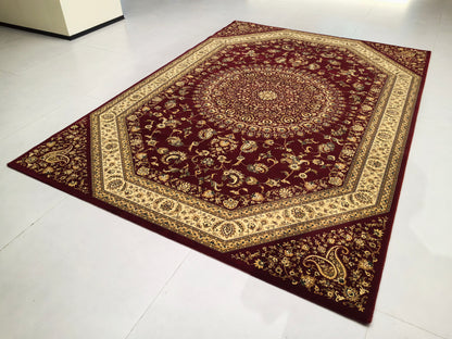 Alfombra de estilo retro europeo, exquisita y lujosa