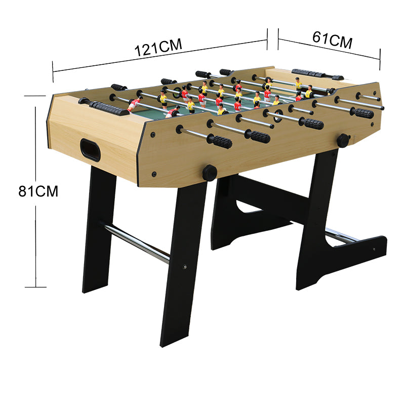 Mesa de futbolín portátil plegable para adultos y niños