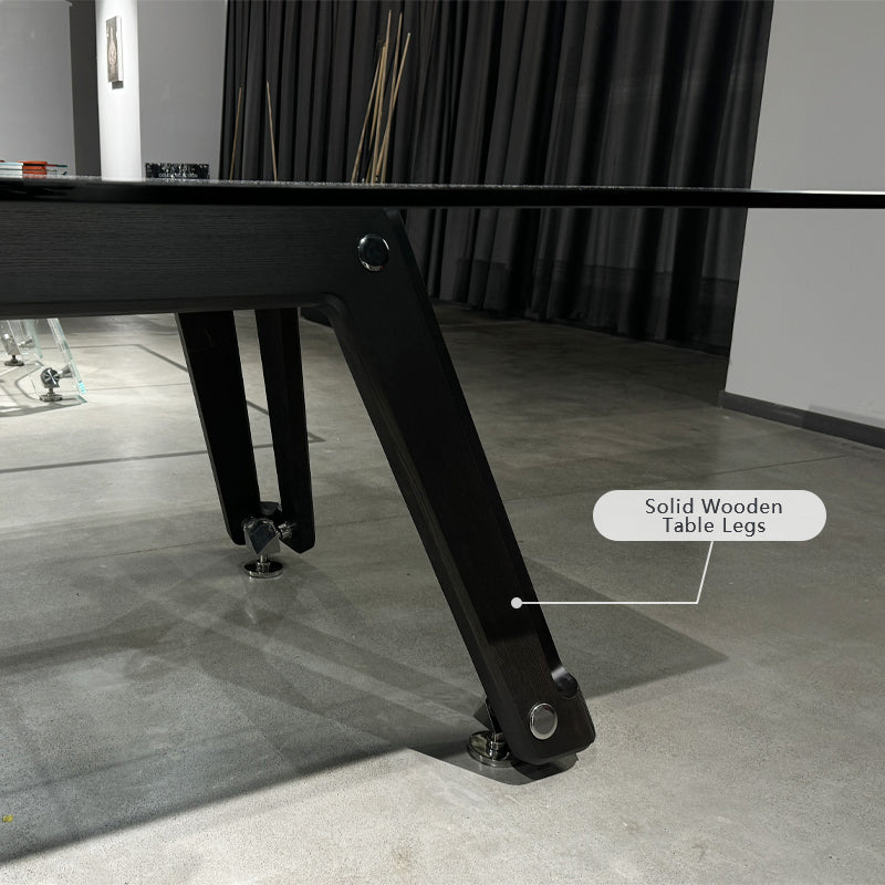 Customizable table tennis table High quality black glass table tennis table