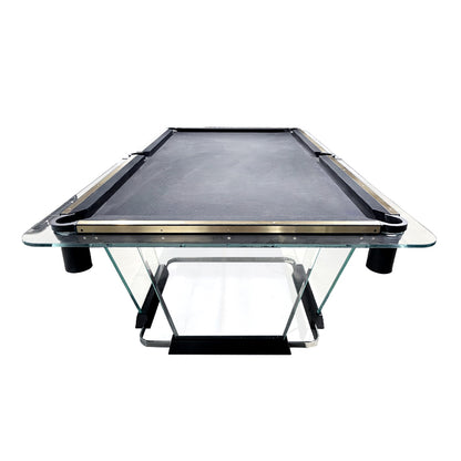 Mesa de billar de cristal transparente Tk con manteles personalizables