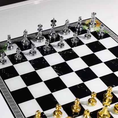 Liftable Square Multifunctional Chess Table