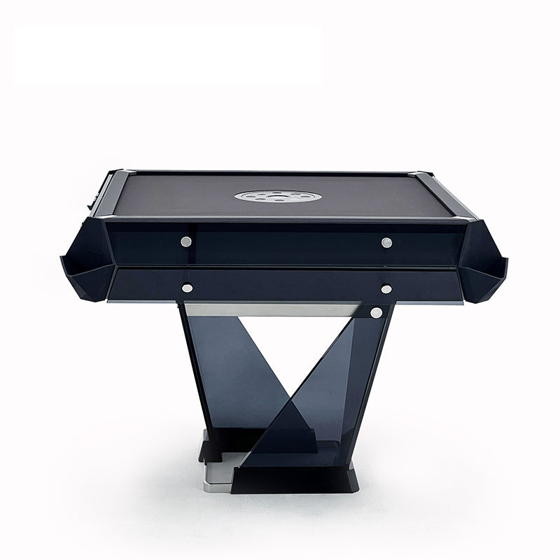 Mesa de mahjong automática personalizable de cristal negro