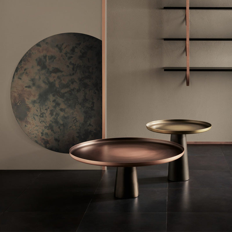 Modern Nordic luxury round coffee table simple home hotel living room central table