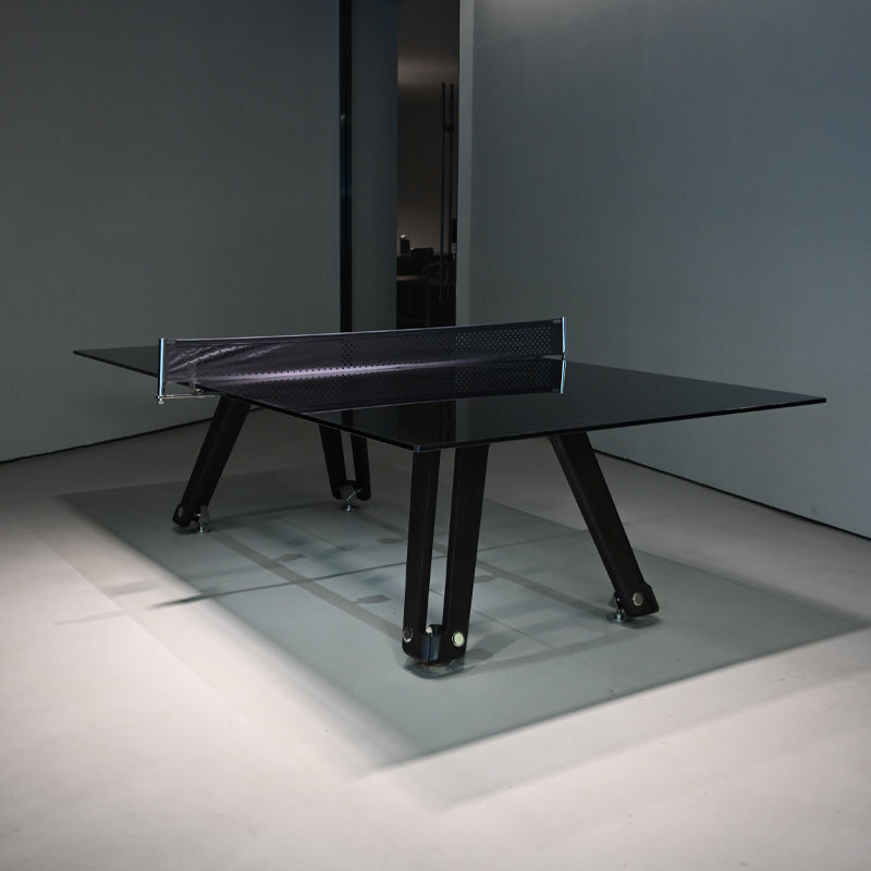Customizable table tennis table High quality black glass table tennis table