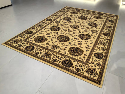 Tapis de salon luxueux à motif européen classique, adapté au salon et à la chambre à coucher