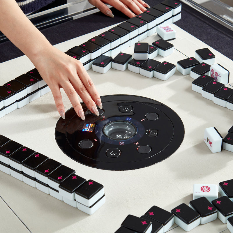 Customizable transparent acrylic automatic mahjong table