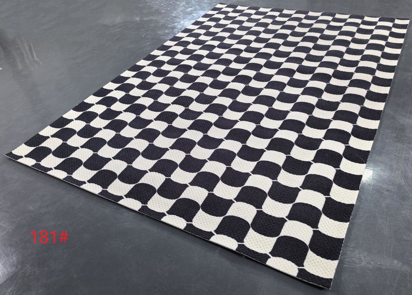 Alfombra de felpa con patrón geométrico simple, alfombra decorativa para sala de estar