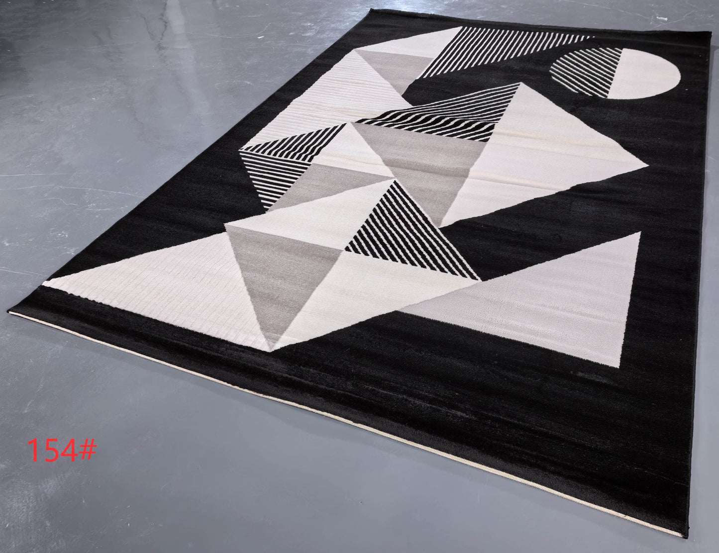 Alfombra de felpa con patrón geométrico simple, alfombra decorativa para sala de estar