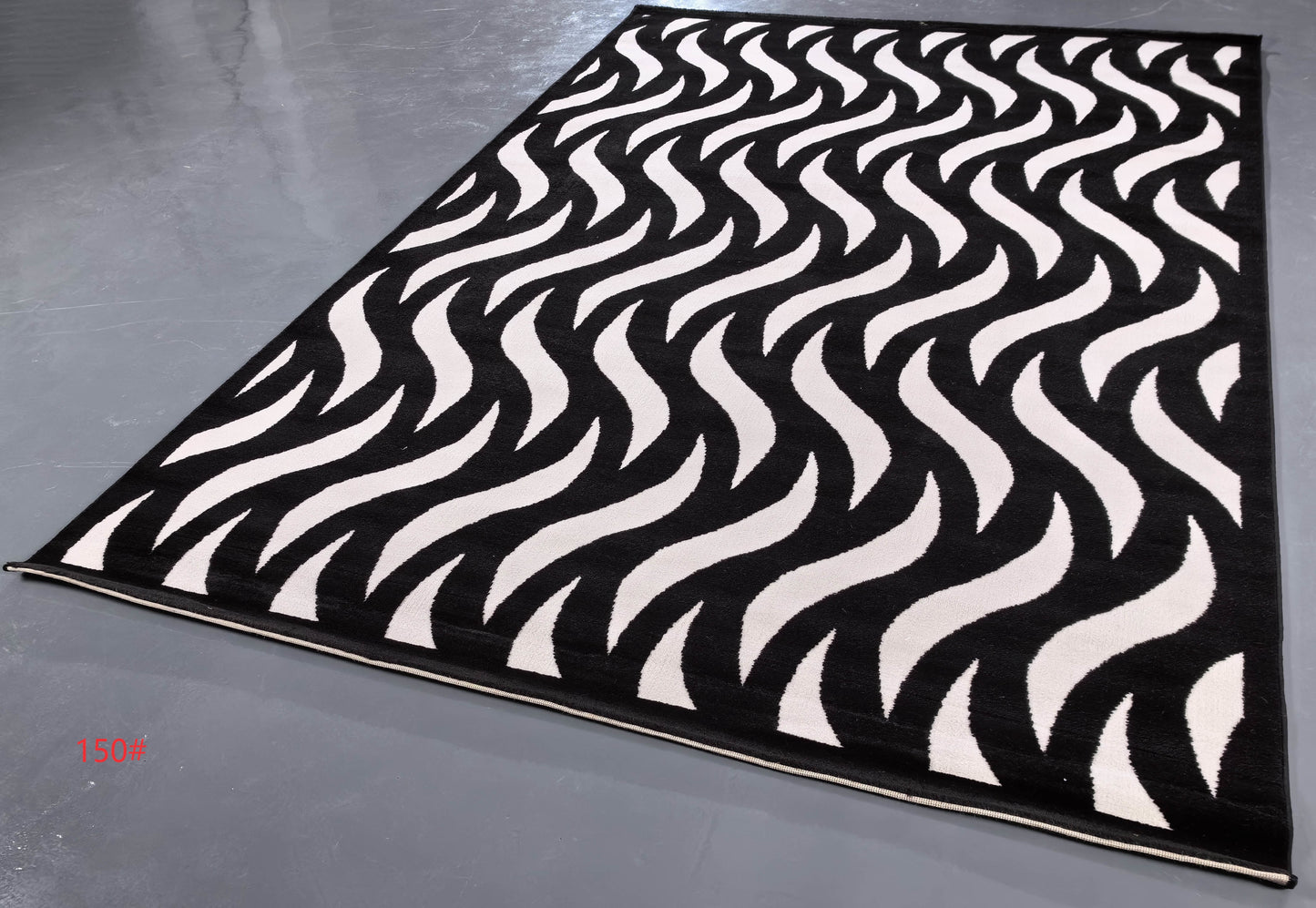 Alfombra de felpa con patrón geométrico simple, alfombra decorativa para sala de estar