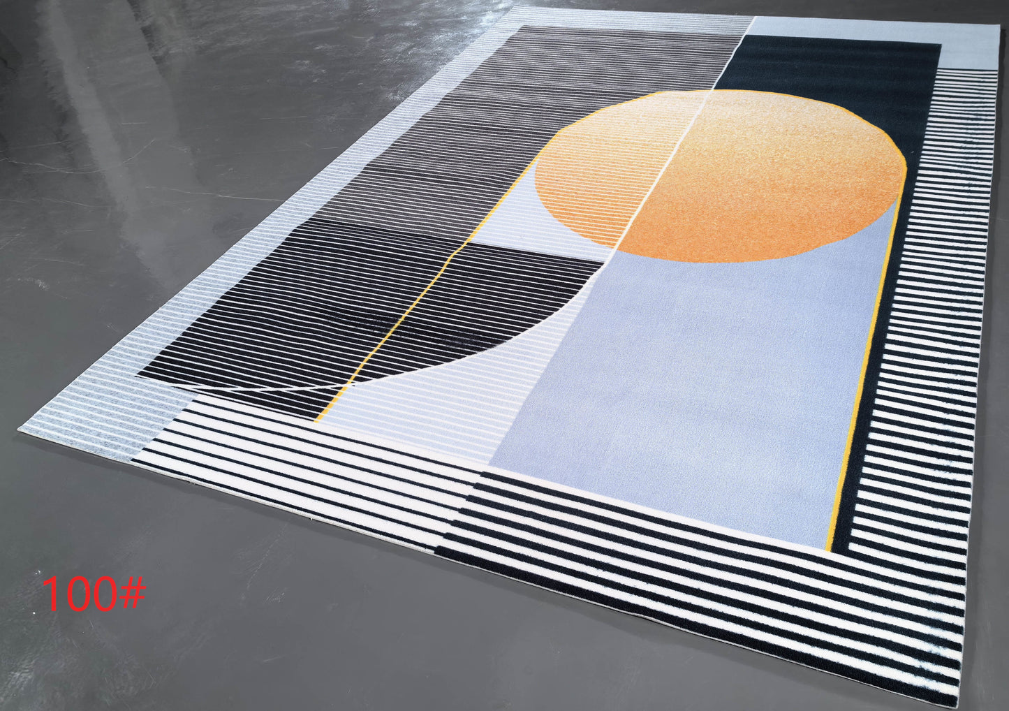 Alfombra de felpa con patrón geométrico simple, alfombra decorativa para sala de estar