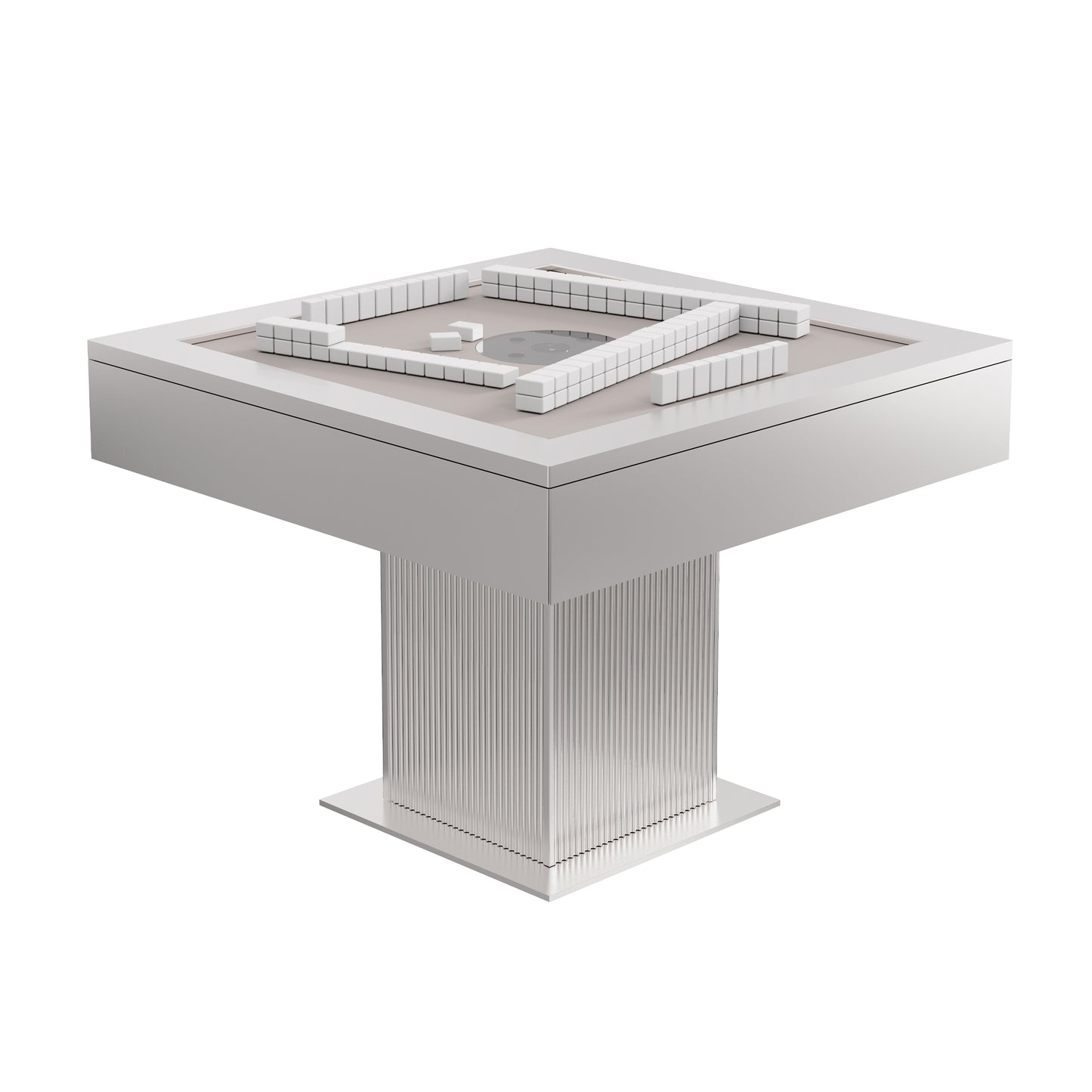 Minimalist metal automatic mahjong table, for both entertainment and daily life