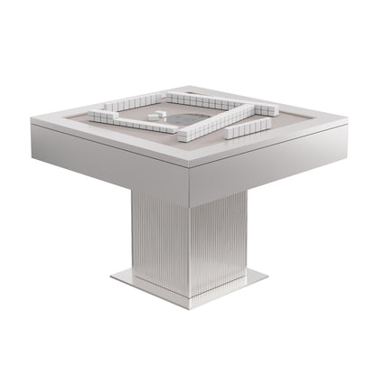Minimalist metal automatic mahjong table, for both entertainment and daily life