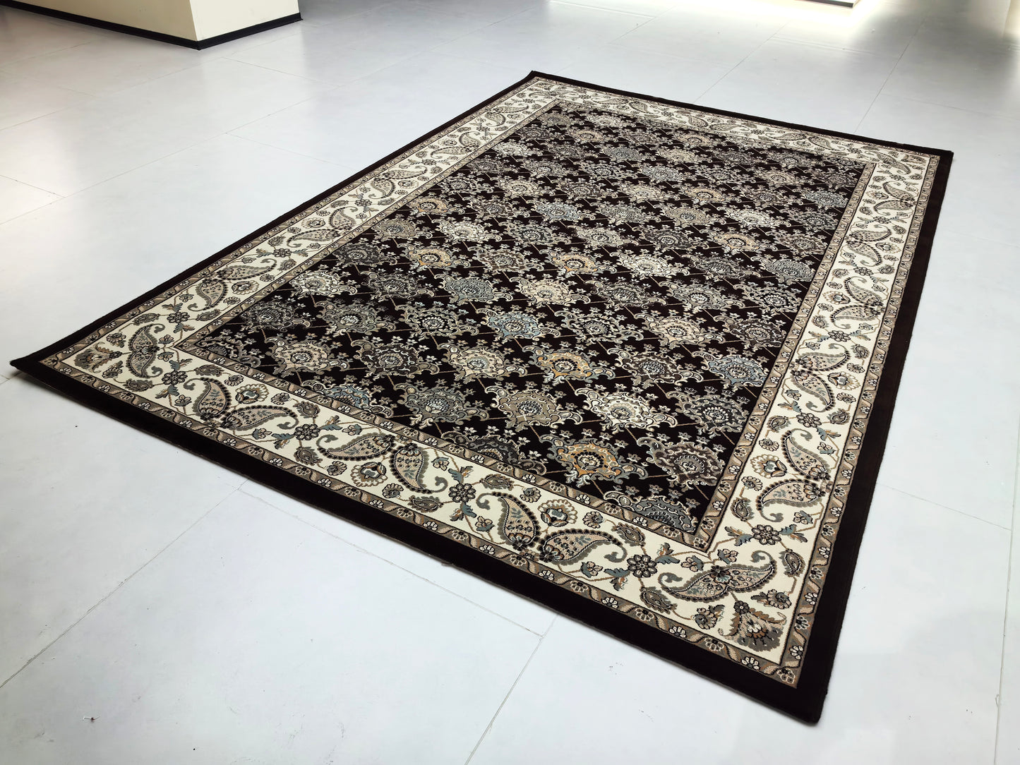 Alfombra de lujo con diseño retro europeo, adecuada para sala de estar y dormitorio