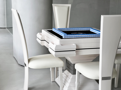 Mesa de mahjong automática con torre multicolor